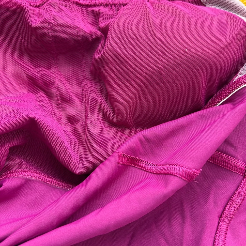 Lululemon Invigorate Training Tank Top Size 2 Magenta Purple High Neck Crop - Picture 11 of 11